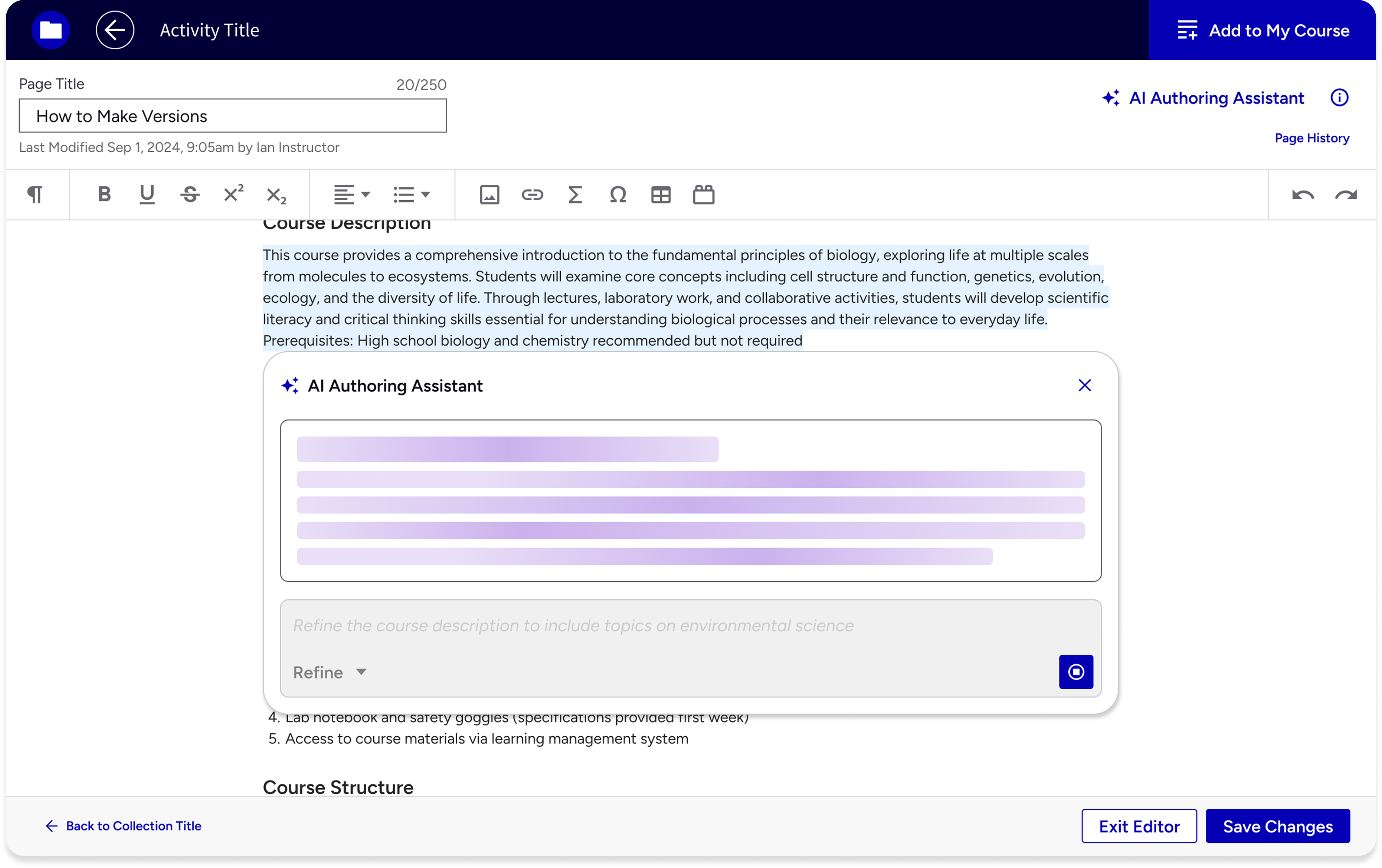 Text input refinement mockup